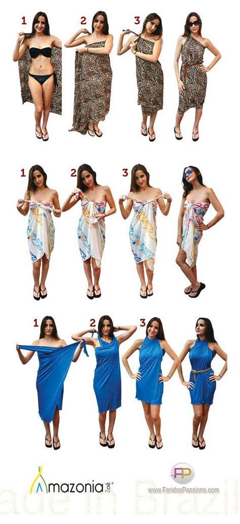 tie a sarong with ring.